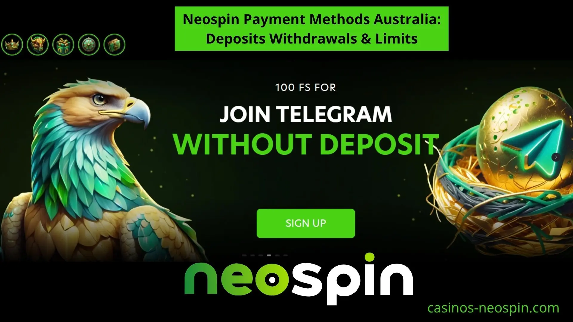 NeoSpin payment methods Australia: deposits, withdrawals and limits